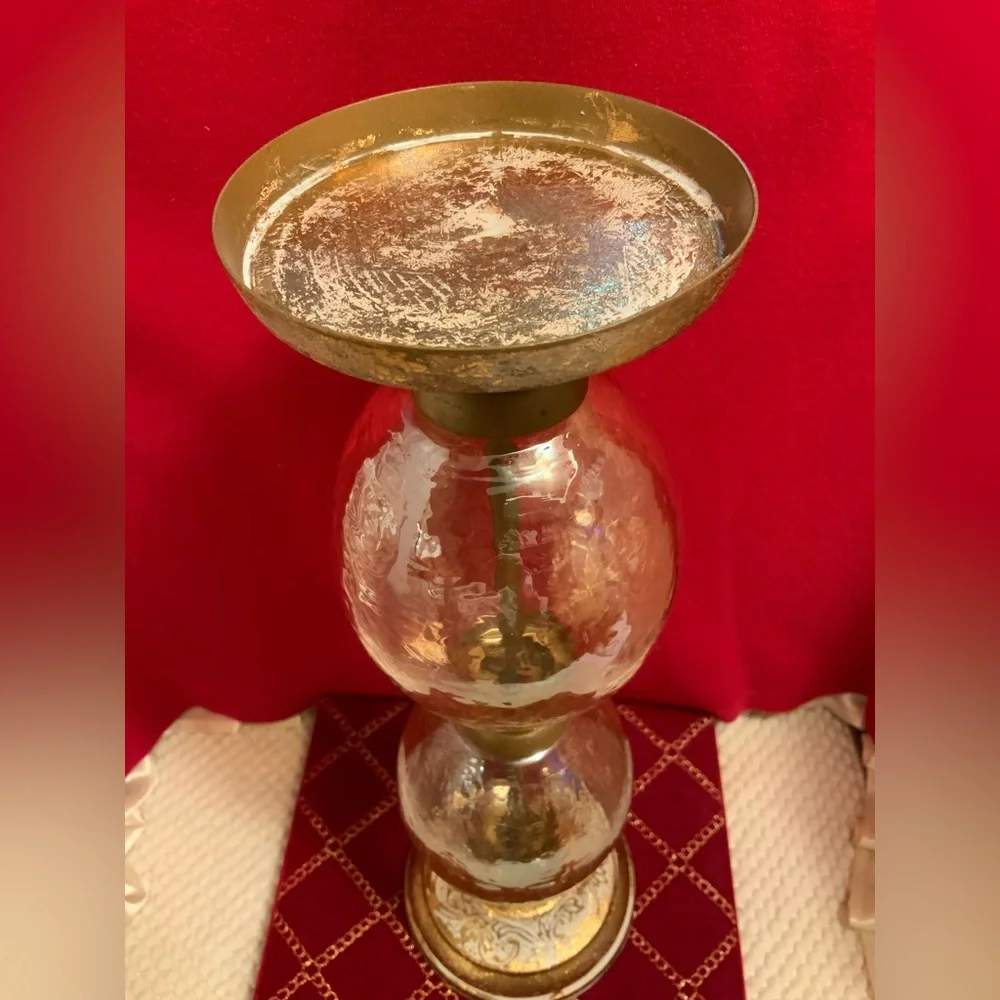 LUSTER GLASS CANDEL STICK